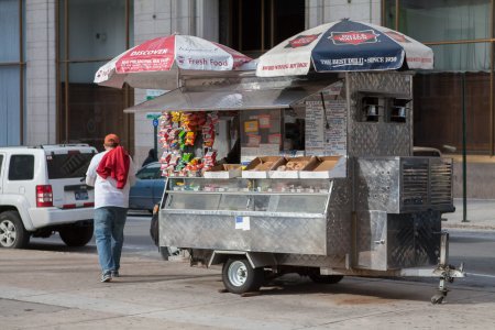 Een van de vele eet kraampjes op straat